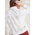 Anthropologie Eyelet Anorak Cotton Jacket Small Feminine White Boho OB978483 Photo 1