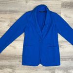 Susan Graver Weekend Blue Long Sleeve Women's Knit Blazer with Pockets Size XXSP Photo 3