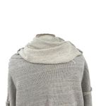 Free People Free‎ People Beach Gray Cowl Neck Split Back Oversized Sweatshirt Size Medium Photo 8