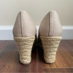 J.Crew Espadrilles Flax Color Jute Heels Canvas Style AL003 Photo 3