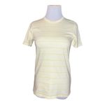 Everlane The Organic Cotton Crew Neck T Shirt Yellow Stripe Women Size Small New Photo 1