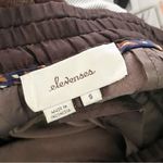 Anthropologie  Elevenses Size Small Sonia Brown Velvet Crop Jogger Pants Pull On Photo 3