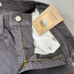 Levi's  Corduroy Pants Womens 25x27 Gray Ribcage Straight Ankle Slim High Rise Y2K Photo 6