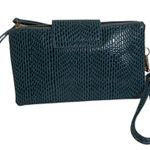 Olivia Miller  Green Snake Skin Embossed Wristlet Photo 1