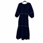 STAUD Demi tiered cotton blend poplin maxi dress Photo 4