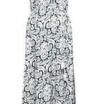 En Creme Maxi Length Sun Dress Blue White Medium Photo 0