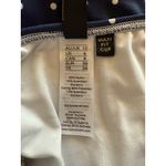 Nip Tuck Swim Women’s Cup Navy Polka Dot One Piece Swimsuit Size 6 Ruche EUC Blue Photo 5