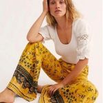Free People  Just Float Flare Jeans On High-Rise Printed Photo 0