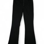 Lucky Brand  Jeans Womens 8/29R (30x32) Black Stevie High Rise Flare Button Fly Photo 0
