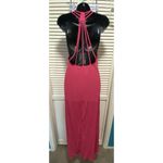Forever 21  Contemporary Hot Pink Strappy Maxi Backless Lined Dress‎ Size Medium Photo 6