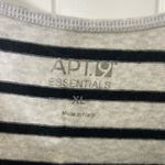 Apt. 9 EUC  women’s gray black striped stretch tank top‎ shirt summer spring Photo 1