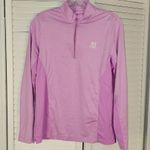 Peter Millar  Womens Pink Suncomfort‎ Long Sleeve 1/4 Zip Golf Pullover Medium Photo 0