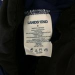 Lands' End Tankini Top Pleated Draped Molded Cups Adjustable Straps Navy Blue 8 Photo 2