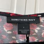 Something Navy Puffy Sleeve Wrap Dress Rose Ditsy Print Ditsy Floral Mini Dress Photo 7