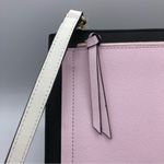 Henri Bendel  W 57th Slim Convertible Lilac Black Colorblock Clutch Shoulder Bag Photo 2