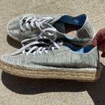 Aquatalia  Women's Flyn Sneakers Canvas Platform Espadrille Lace Blue 8 Photo 5