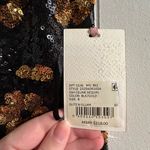 Alex Marie NWT Elegant Black and Gold SEQIUM FLOWER DRESS Photo 2