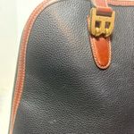 BALLY B Logo Black and Brown Leather Handbag Photo 3