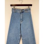 ZARA  Womens Jeans Blue Denim High Rise Wide Leg Baggy Zip Fly Medium Wash Size 2 Photo 5