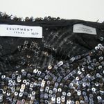 Equipment NWT Abeline in Chrome Sequin Boxy Bell Sleeve Top XS $348 Photo 5