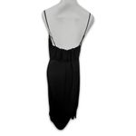 Sam Edelman Maxi Slip Dress Sleeveless Belted Side Pockets Black Women's L NWOT Photo 4
