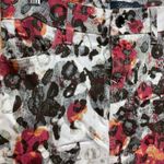 Level 99 Floral Cheetah Print Jean Mini Skirt 27 Black Size 4 Photo 1