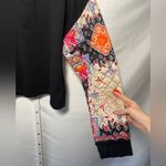 ZARA Black Quilted Floral Sleeve Sweater Photo 3