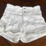 We The Free  High-Waisted White Shorts Photo 0