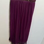 Hufei Midi Dress Off Shoulder Beaded Pleated Purple Size XS Photo 3