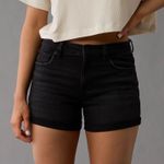 American Eagle  Black Denim Shorts Photo 0