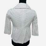 Lilly Pulitzer   Size 2 Jacket Brinkley‎ White Eyelet 3/4 Sleeve NWOT Photo 5
