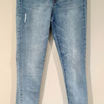Gap Women's Light Wash Rue Skinny Button Fly Frayed Edge Denim Jeans Size 30T Photo 0