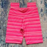 Balance Collection  hot pink striped leggings size small Photo 2