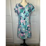 Lilly Pulitzer  Kathie Dress In Lookin Sharp‎ Size M Flounce Sleeve Preppy Resort Photo 2