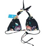 O'Neill  Blue Womens Rosetta Embry Swim Bikini Top Convertible Floral Black XS Photo 4