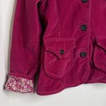 Gap VTG  Stretch Corduroy Jacket Women’s Size 2 Floral Lined Button Front Photo 1