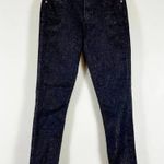 Loft  NWT Black Metallic Shimmer Glitter Skinny Jeans Photo 3