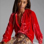 Anthropologie Pilcro Velvet Button Down Blouse Photo 0