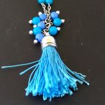 Necklace and Earrings Blue Photo 2