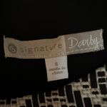 Signature Darby Women’s Size 8 Sleeveless Sheath Dress. Black/cream. Black Photo 5