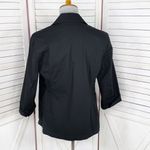Chico's Twill Cuff Sleeve Casual Blazer Jacket Black Small 4 Photo 3