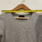 AQUA  Cashmere Grey Peplum Babydoll Sweater 3/4 Sleeves Photo 9