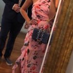 C/MEO COLLECTIVE  Pink Floral Halter Dress Photo 0