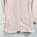 Soft Surroundings Soft Surrounding Women Beige V-neck LS Terry Cloth Tunic Sweatshirt Size M Photo 2