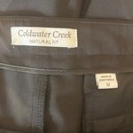 Coldwater Creek Women Natural Fit Pants 12 Brown Straight Leg Minimal Office Photo 1