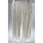 Hirsch Timber Pleated Women's White Chino Pants Size‎ Large Photo 1