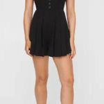 Nasty Gal - Tailored Pleated Hem Sleeveless Romper in Black Photo 4