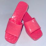 Coach  • Women's Scarlett Block Heel Signature Jelly Sandals Pink C8998 Size 9B Photo 0