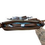 CATCHFLY STUDIO Aunthentic Leather Bohemian Western Convertible Clutch Purse Bag Brown Photo 5