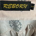 Reborn J Reborn long sleeve light pink and gray print dress size small Photo 4